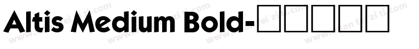 Altis Medium Bold字体转换